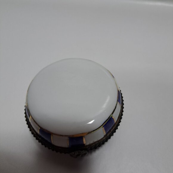 Cloisonne Enamel Collectible Medicine Pill Box Container Multi Colored - Picture 14 of 16